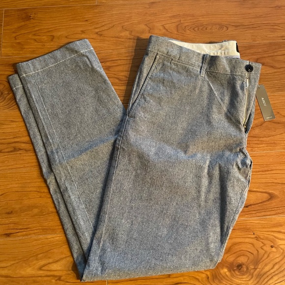 J. Crew Other - J.Crew 484 Slim-fit chino pant in stretch chambray - Royal Navy - 33 x 32